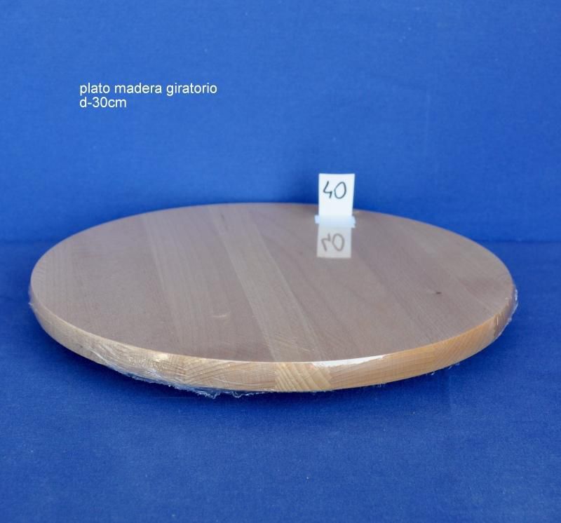 plato madera giratorio 40cm