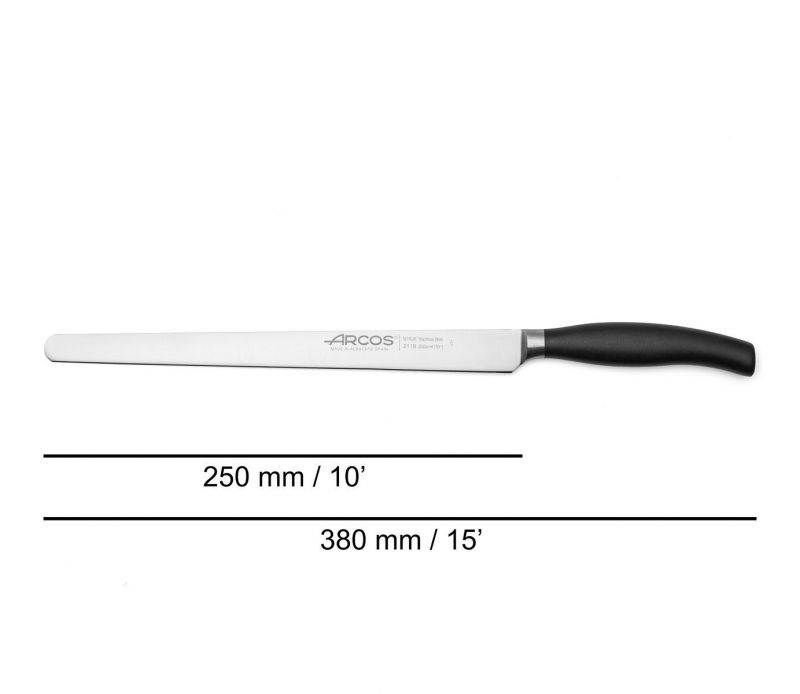 cuchillo jamonero clara 250mm acero forjado