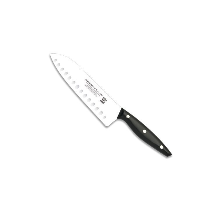 cuchillo santoku alveolado monaco 200mm m/pom