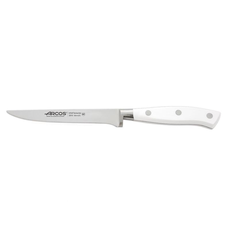 cuchillo deshuesador riviera blanco 130mm acero in