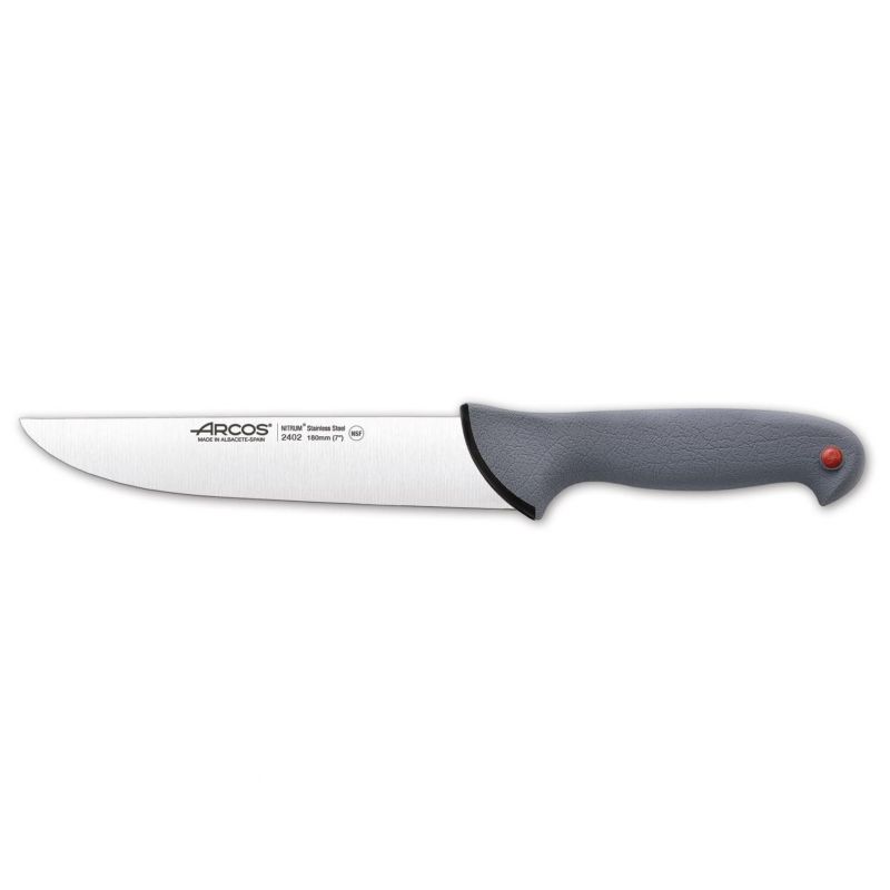 cuchillo carnicero colour prof 180mm acero inoxida