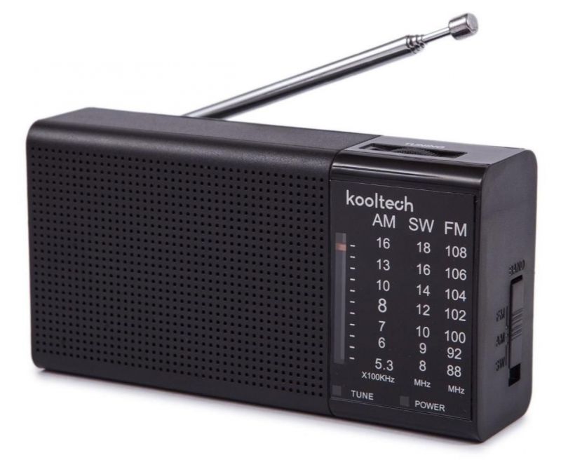 radio horizontal 3 bandas fm/am/sw  kooltech