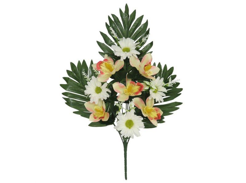 ramo palma orquidea/daisy x9 50cm te