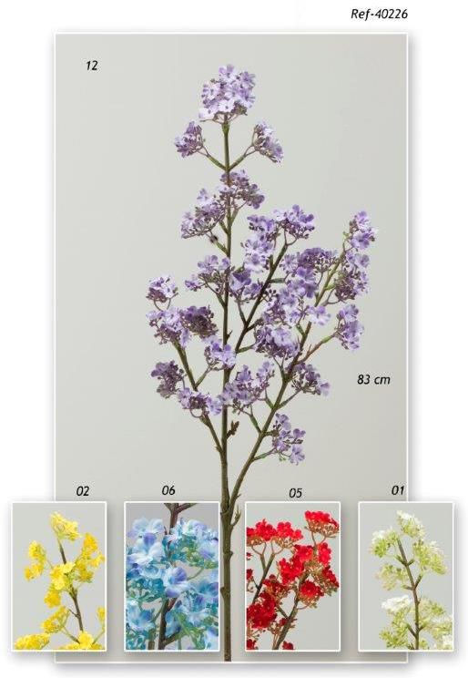 vara mini flowers x6 83cm crema