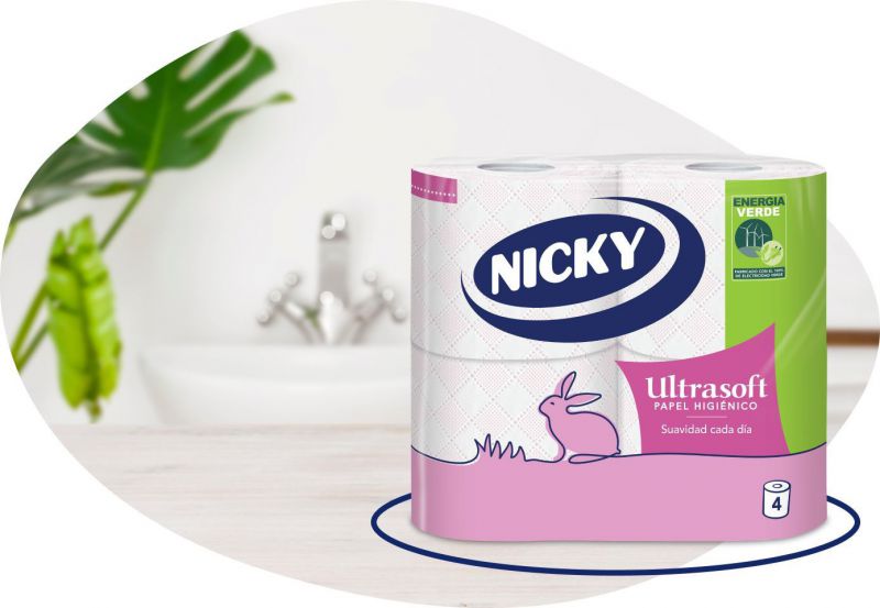higienico nicky ultrasoft 2 capas 4 rollos