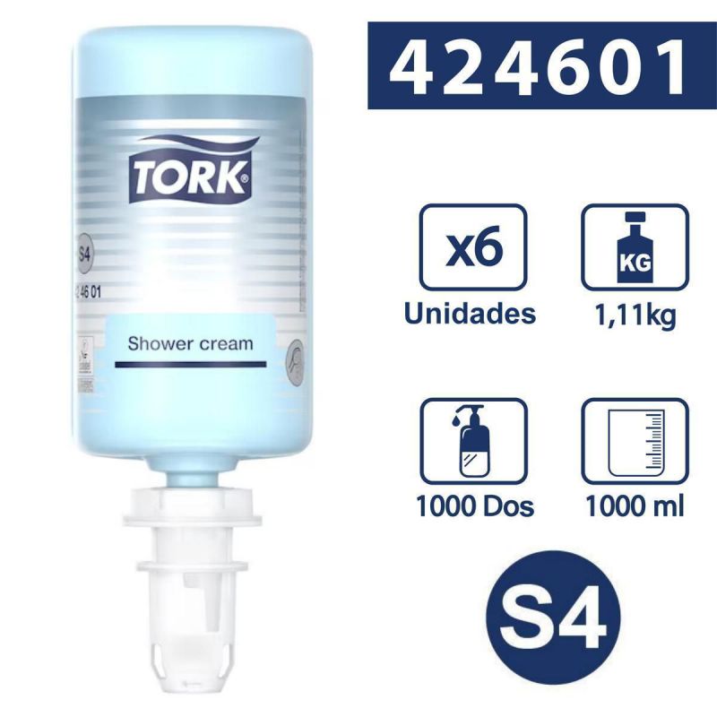 tork s4 tork crema de ducha 1000 dosis 6 unds.