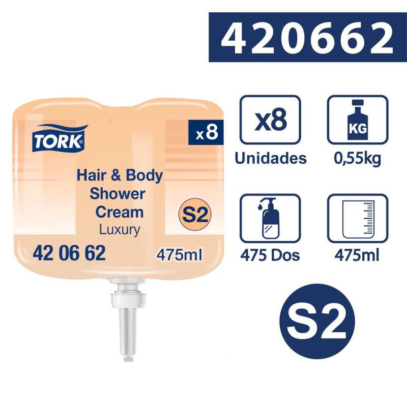 tork s2 tork mini gel y cabello luxury 475 dosis 8