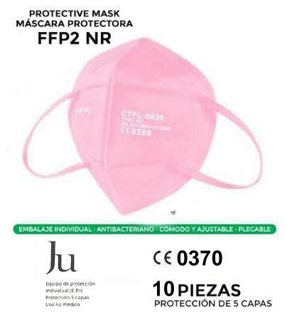 mascarilla ffp2 rosa unidad