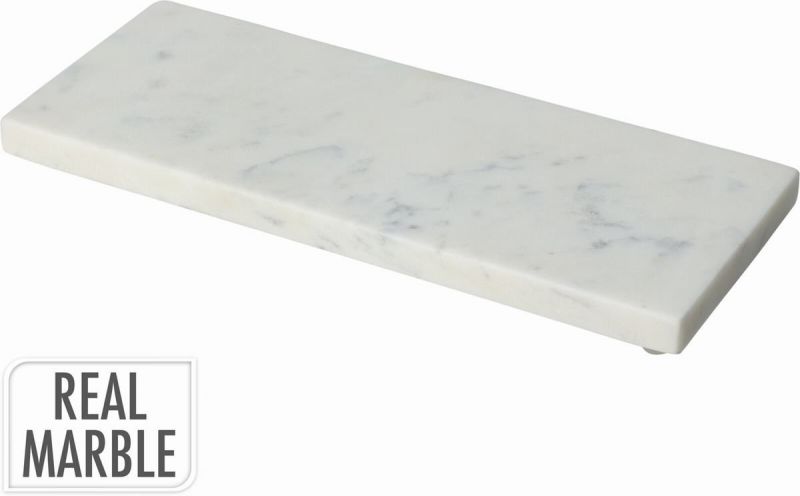 fuente rectangular plana marmol blanco 25x10xh1,5cm