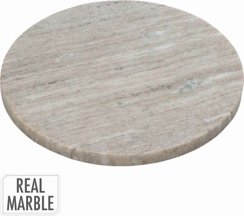 plato redondo  plano marmol gris 24x1,5cm