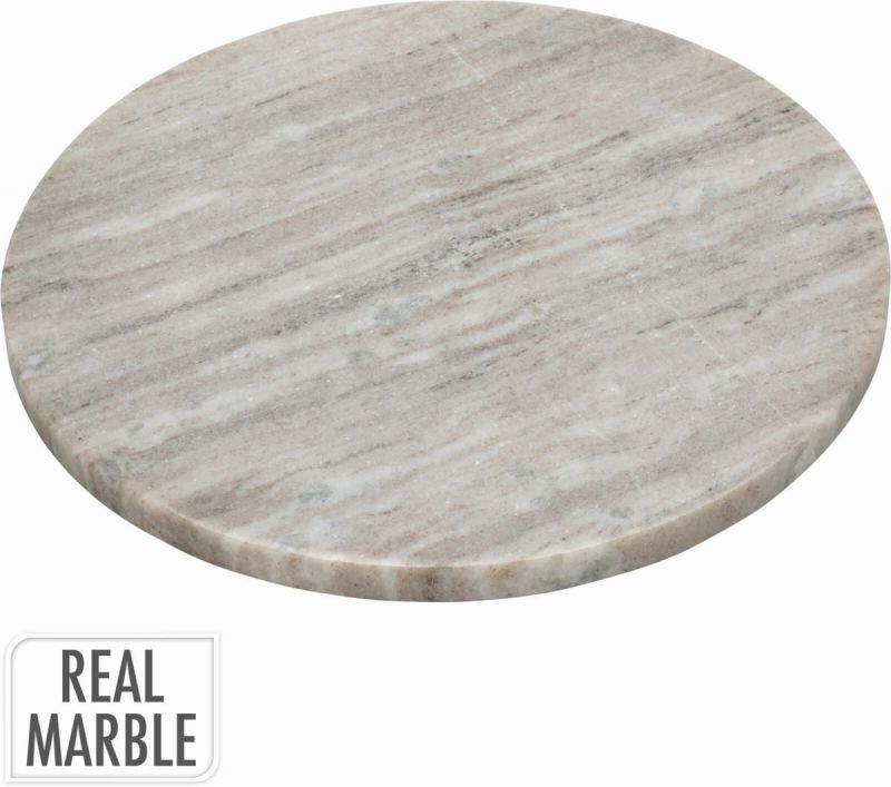 plato redondo  plano marmol gris 28x1,5cm
