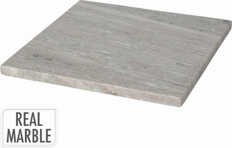 plato cuadrado plano marmol gris 25x25xh1,5cm