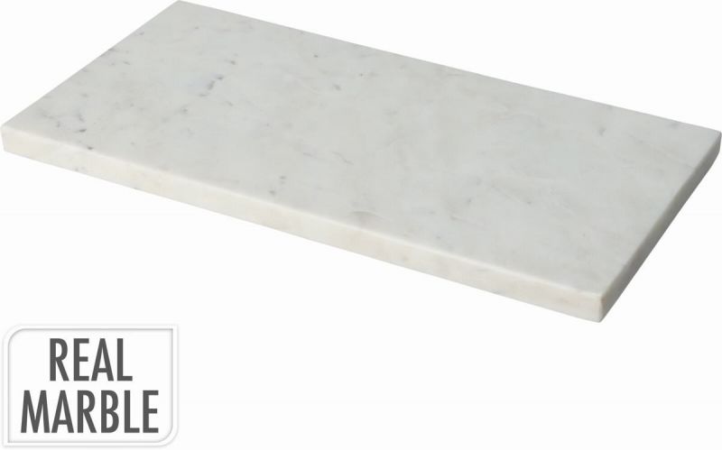 fuente rectangular plana marmol blanco 30x10xh1,5cm