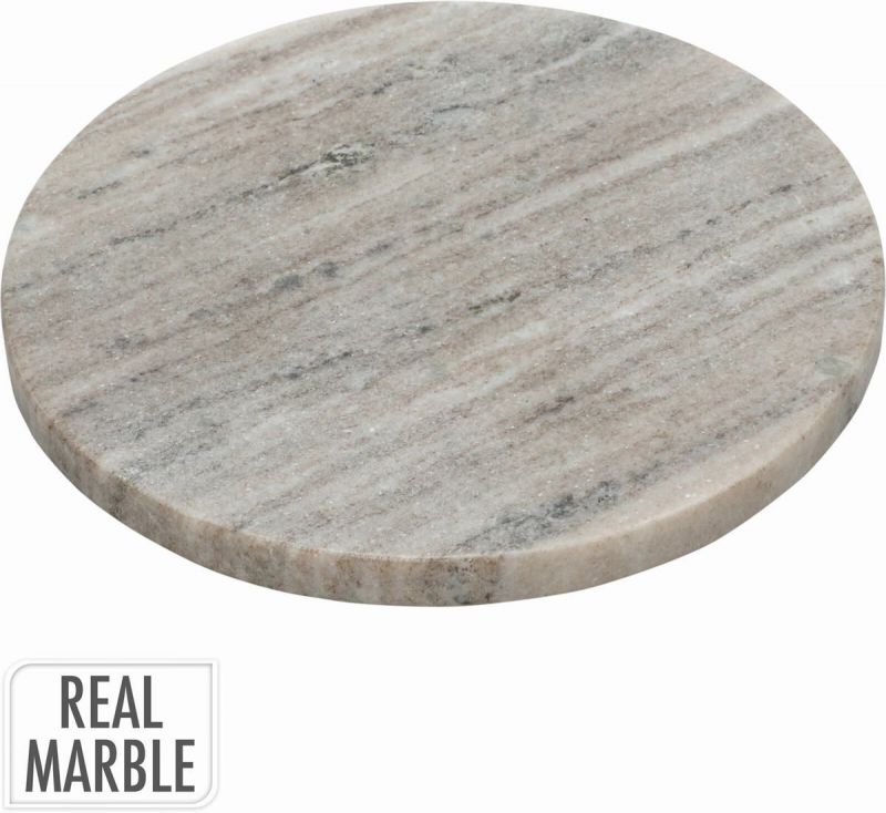 plato redondo plano marmol gris 20xh1,5cm