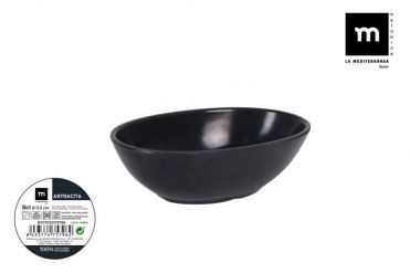 bowl antracita 13,5cm melamina mediterranea