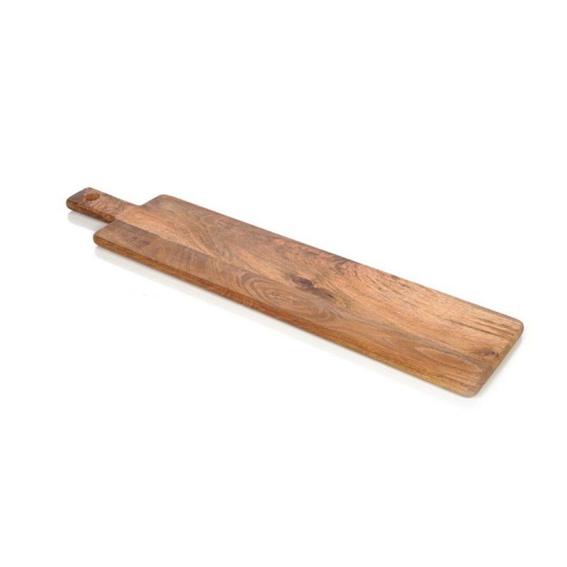 tabla madera grande c/mango 65x15x1,5cm