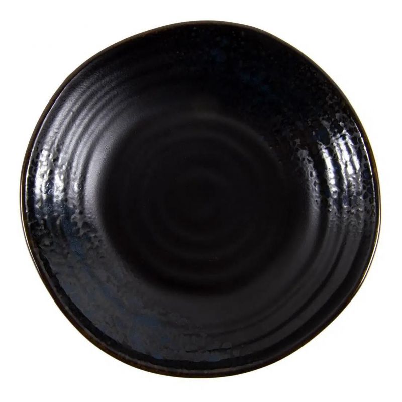 plato hondo 23cm organic dark blue black