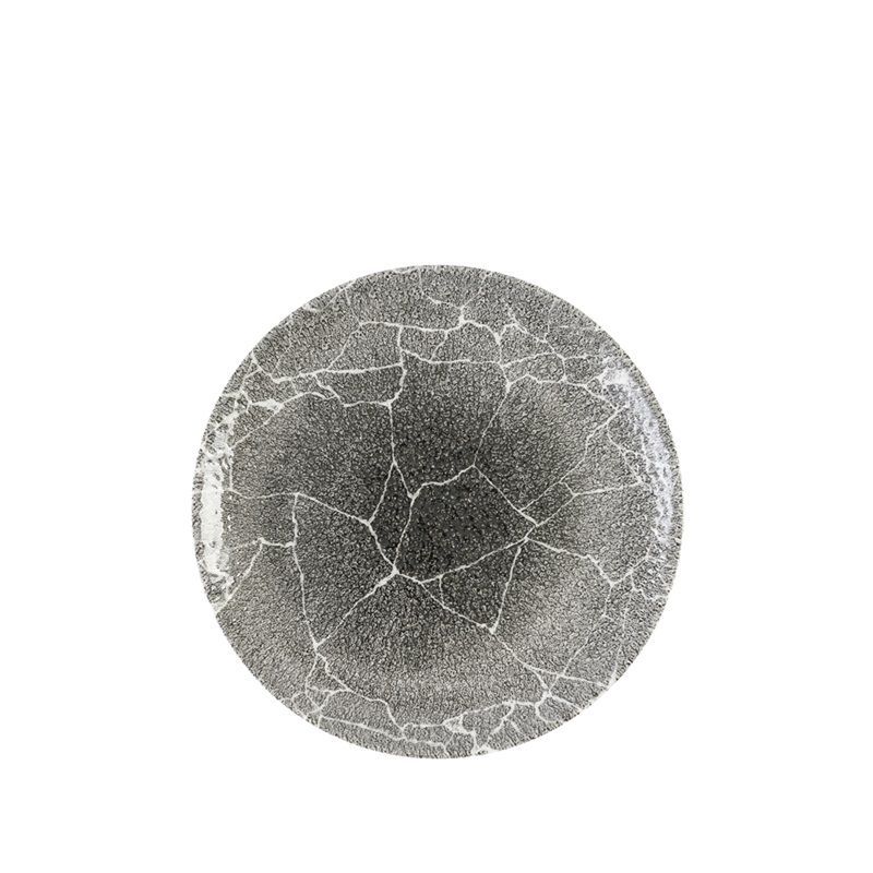 plato postre 21,7cm kintsugi reverse quartz black churchill