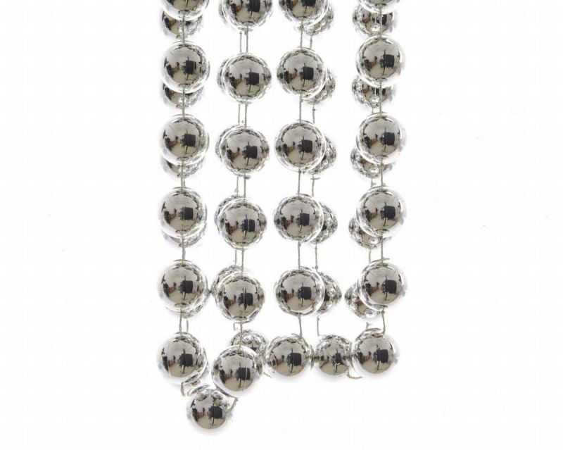 guirnalda perlas plata brillo 270x2cm
