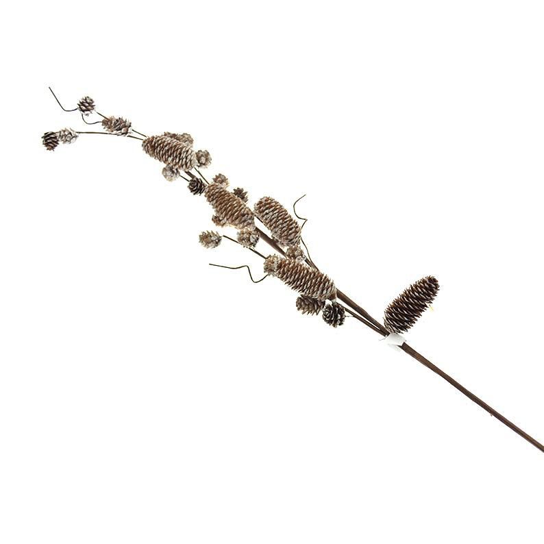 ramo piñas natural 110cm blanco