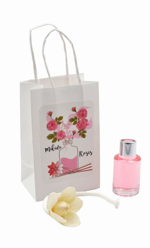 mikado rosas 10ml con flor en bolsa
