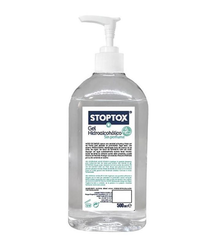gel hidroalcoholico stoptox 500ml