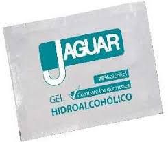 gel hidroalcoholico estuche 2ml 150unid jaguar