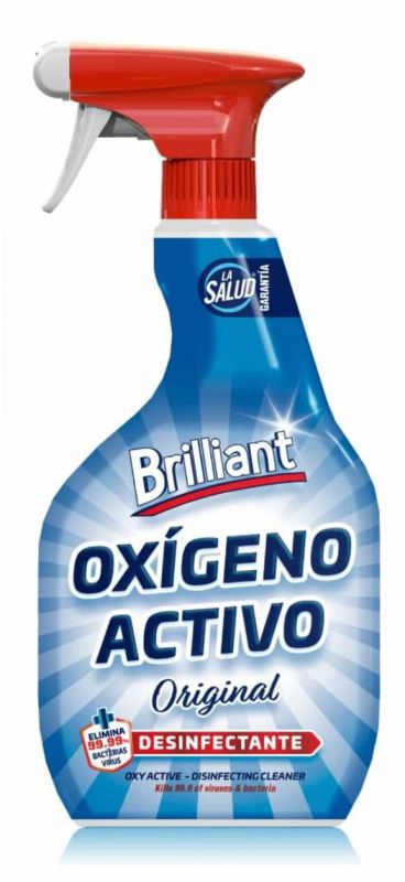 desinfectante oxigeno activo spray 750ml brilliant