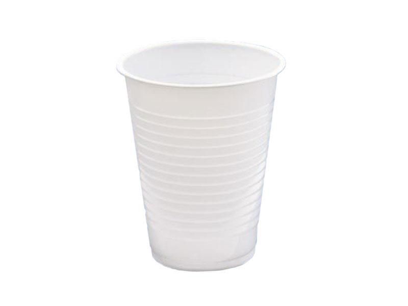 vaso plastico 220cc blanco 100unid