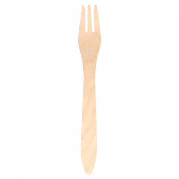 tenedor 18,3cm madera natural 100unid