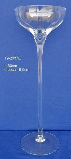 copa cristal  h60 de 19.5 cm de boca