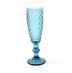 copa flauta vidrio everyday 6x20cm azul