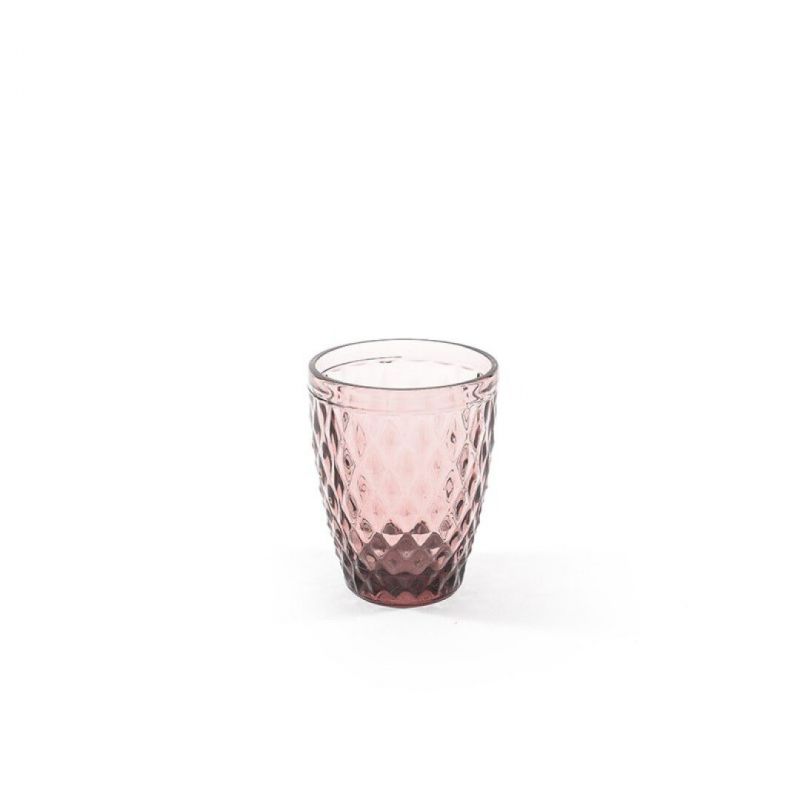 vaso vidrio everyday 10x8cm rosa
