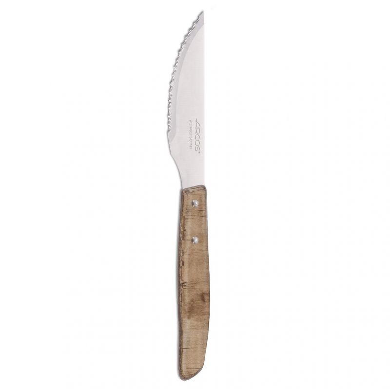 cuchillo chuletero 110mm chopo de madera