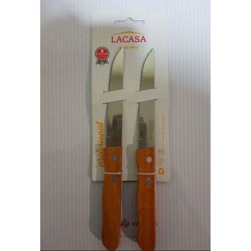 cuchillo chuletero m/madera 0,9mm 2 unds. sierra l