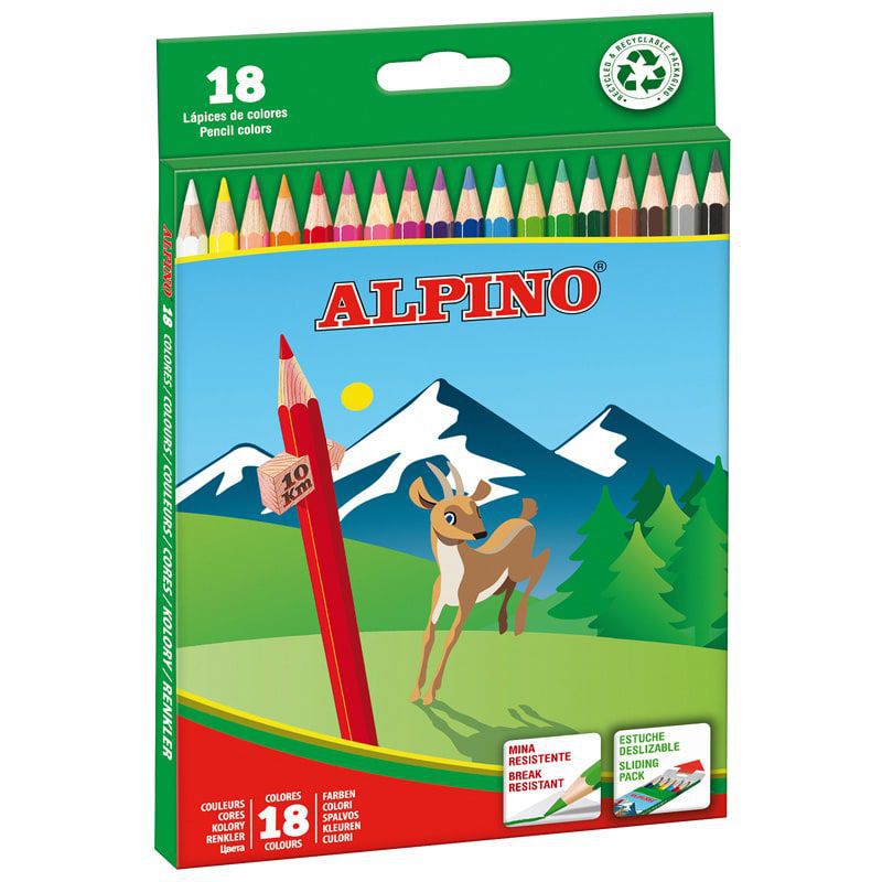 lapices alpino 18 und. colores
