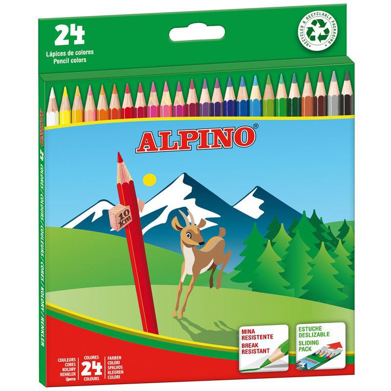 lapices alpino 24 und. colores