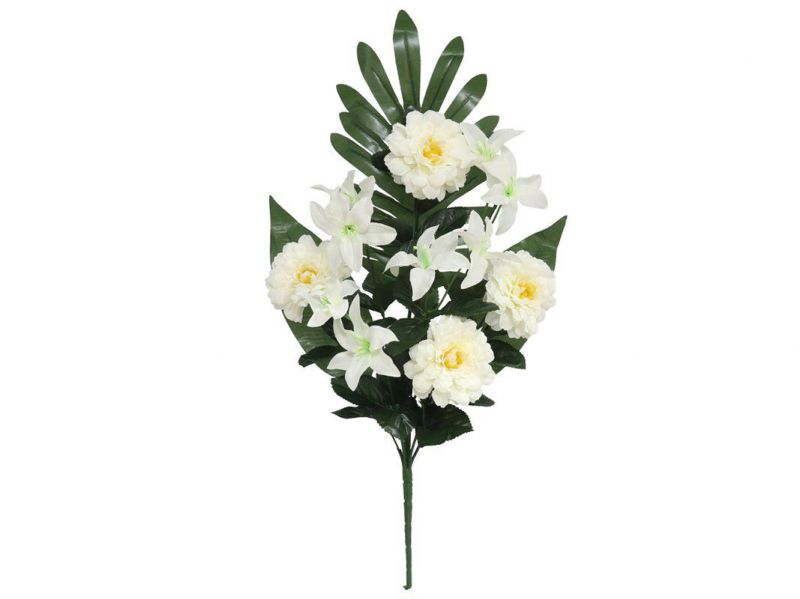 ramo palma camelias/lilies 50cm blanco