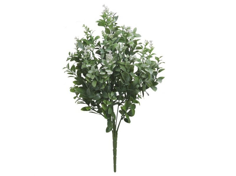 ramo relleno tea leaf x9 46cm blanco