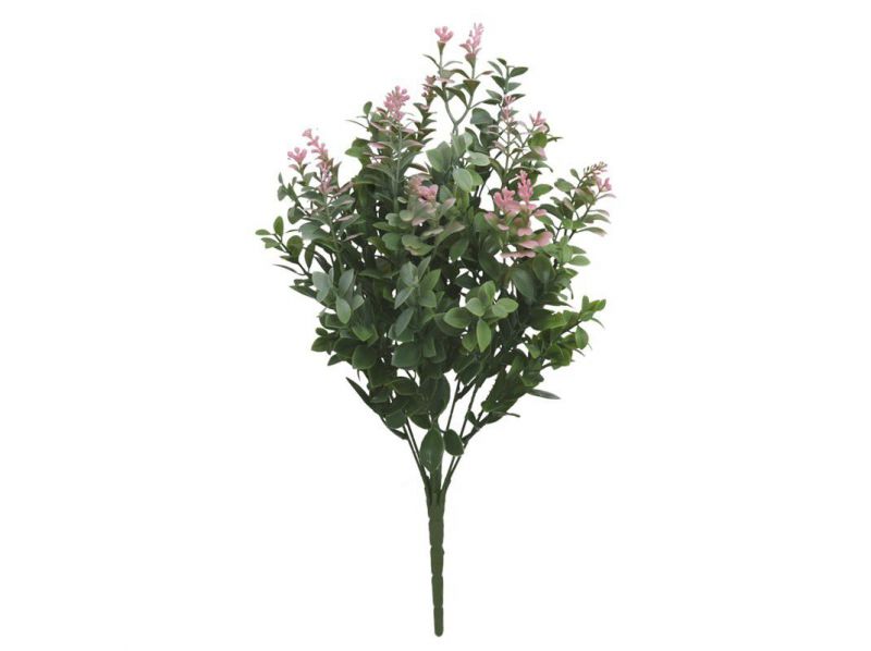 ramo relleno tea leaf x9 46cm rosa