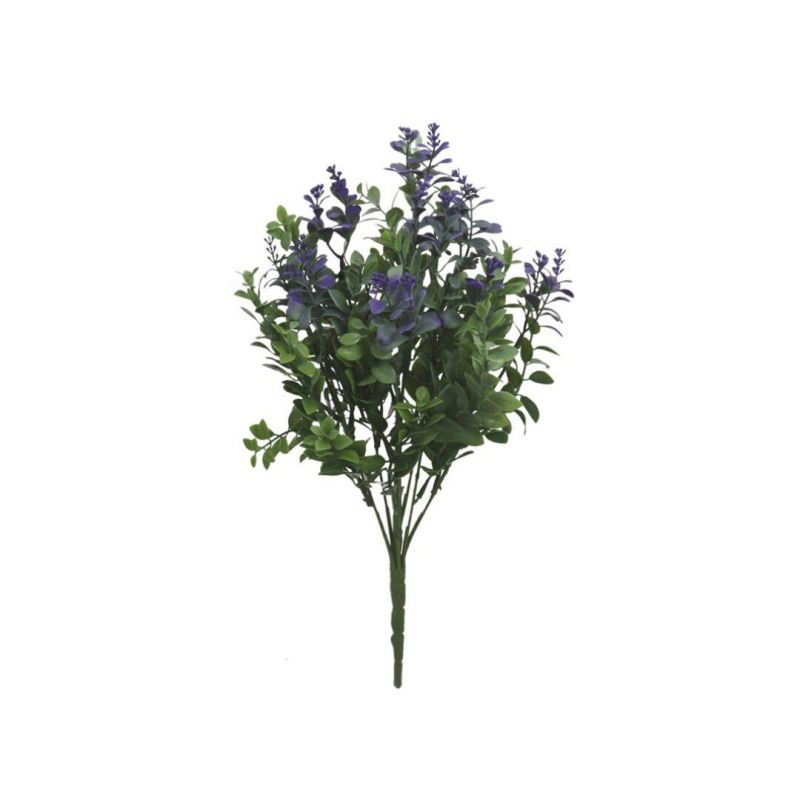 ramo relleno tea leaf x9 46cm violeta