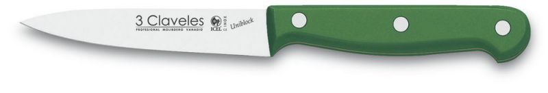 cuchillo verduras uniblock verde 10 cm - 4" d 3c