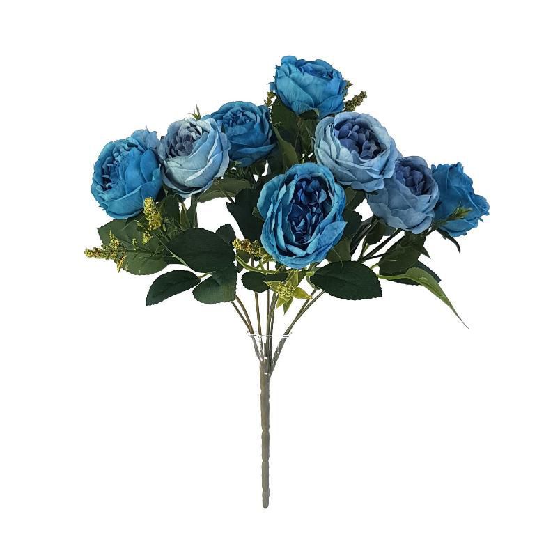 bouquet ranunculos x9 azul