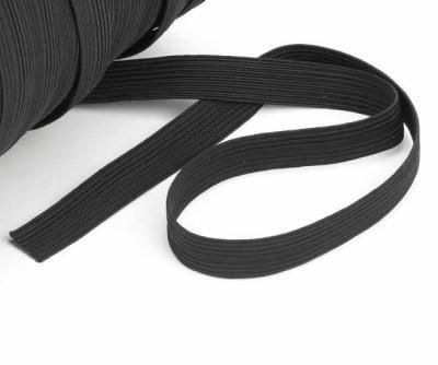 trenza elastica negro n. 14 10mm  metros