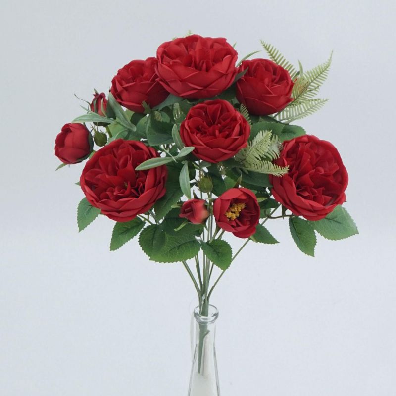 ramo rosas inglesas x10 rojo