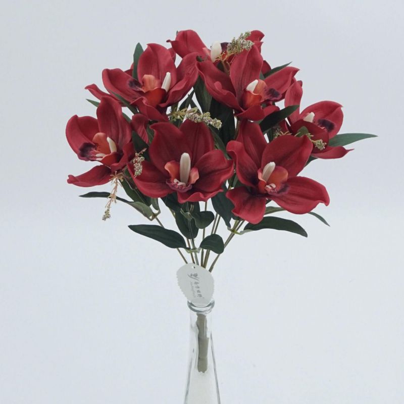 ramo orquidea x9 rojo