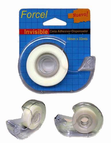 cinta invisible con dispensador