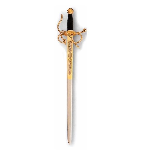 espada colada dorada 76cm boda