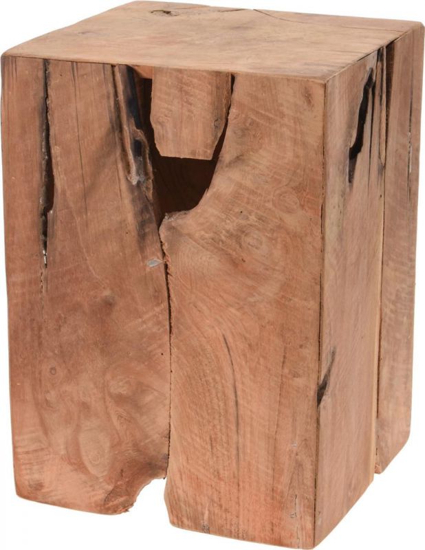 mesa bloque madera 25x25x35cm