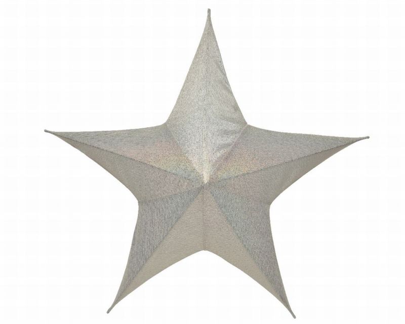 estrella colgante metal gran deco 135x42cm perla